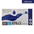 Gants en nitrile MEDEVA bleu et non poudrés