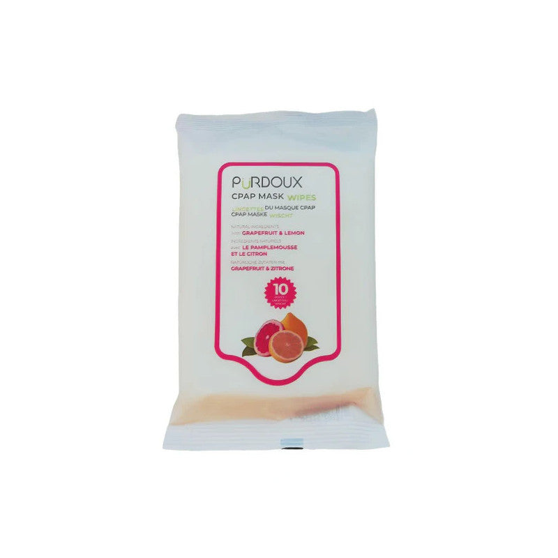 Lingettes nettoyantes de voyage pour CPAP